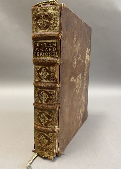 MANUSCRIT. - RICHELIEU (Cardinal de). Testament...