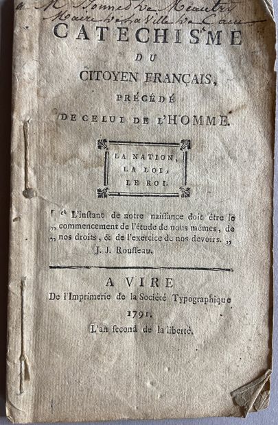 VIRE. - LALLEMANT]. Catechism of the French...