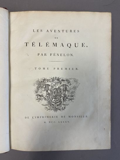 FÉNELON. The Adventures of Telemachus. Paris,...