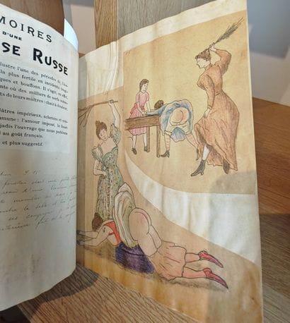 CURIOSA. - MANUSCRIT]. Flagellation and spanking....