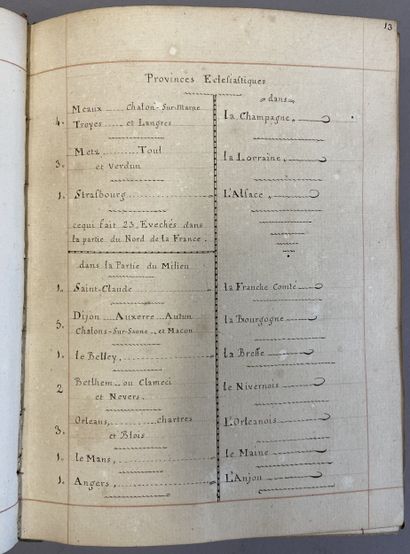 MANUSCRIT. - Description géographique du...