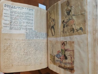 CURIOSA. - MANUSCRIT]. Flagellation and spanking....