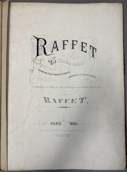 RAFFET (Auguste). 25 unpublished plates....