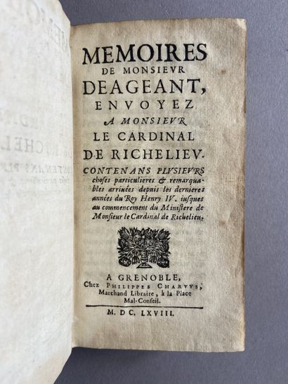 GRENOBLE. - DEAGEANT DE SAINT-MARTIN (G.)....