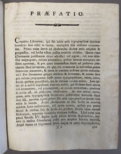 INCUNABLES. - SEEMILLER (Sébastien). Bibliothecae...