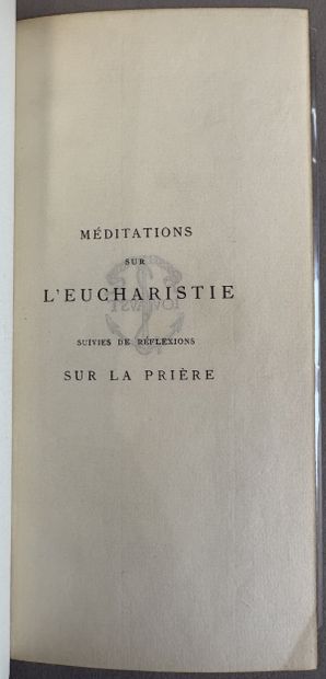 CAMEO BINDING. - BOSSUET. Meditations on...