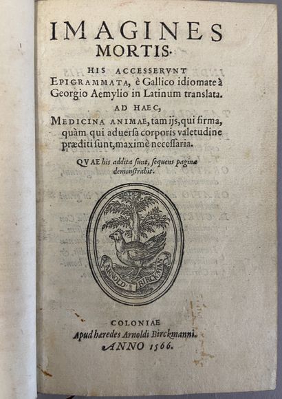 HOLBEIN. Imagines mortis. His accesserunt...