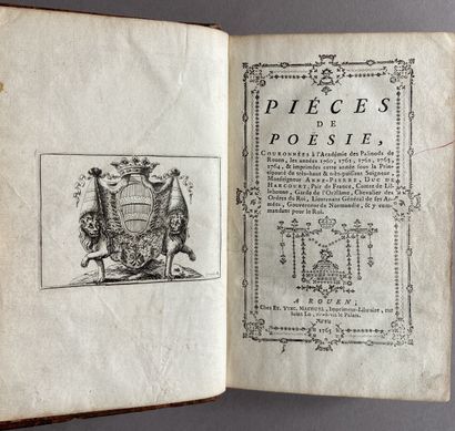 ROUEN. - Pièces de poésie, couronnées à l'Académie...