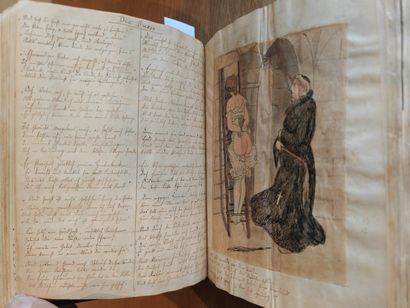 CURIOSA. - MANUSCRIT]. Flagellation and spanking....