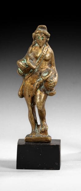 Allégorie de la Tempérance en bronze doré,...