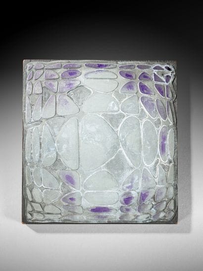 Die with Vasarely-style decoration 21.5 x...