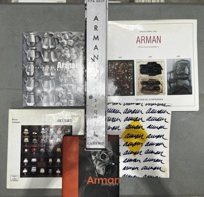 [ARMAN]
Set of 6 books about Arman (1928-2005),...