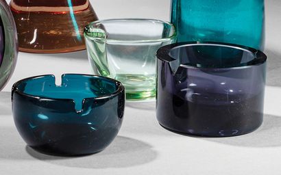 SCANDINAVIAN WORK
Set of FOUR bluish, green...