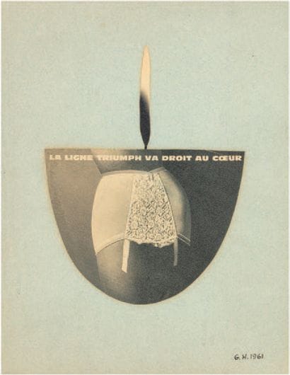 Georges HUGNET (1906-1974)
λ Bougie, 1961
Collage...