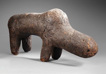 Copy of a Bambara-style Boli sacred animal,...