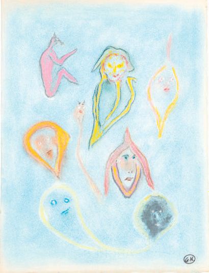 Georges HUGNET (1906-1974)
λ Untitled
Pastel,...