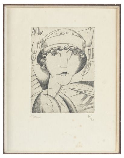 Jean Émile LABOUREUR, after
Portrait de femme
Black...