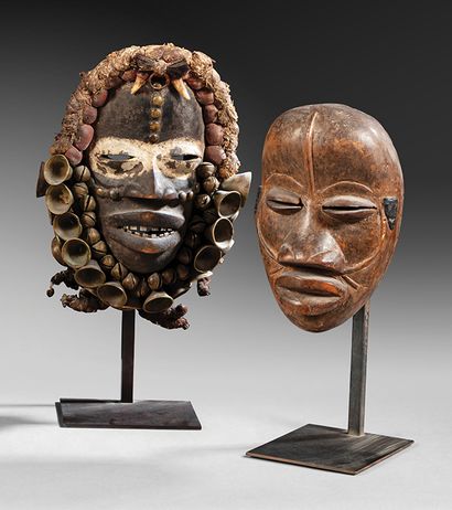 Set of two We-Guere masks, Ivory Coast/Liberia
Wood,...