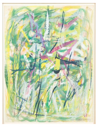 Oscar GAUTHIER (1921-2009)
λ Untitled, 1961
Gouache,...