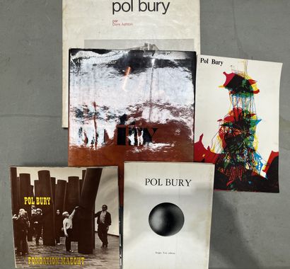 [BURY Pol].
Set of 5 works about Pol Bury...