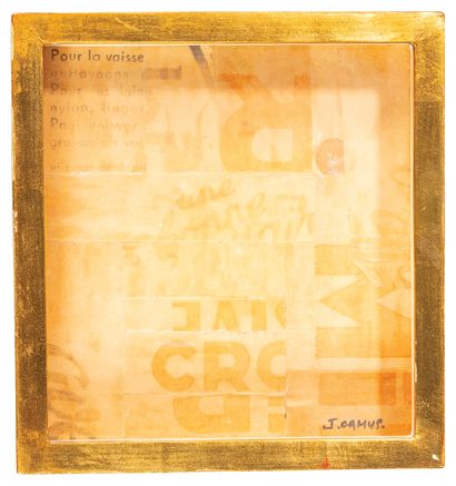 J. CAMUS (20th century)
λ Mir
Collage, signed...