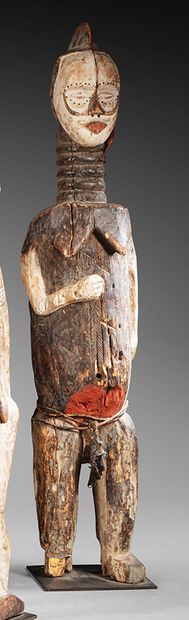 Lot of two Igbo/Urhobo statues
Nigeria
Wood
H....