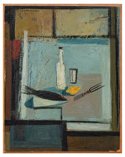 George CSATÓ (1910-1983)
λ Still life
Oil...