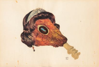 Georges HUGNET (1906-1974)
λ Untitled, 1961
Collage,...