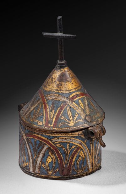 Champlevé, enameled, engraved and gilded...