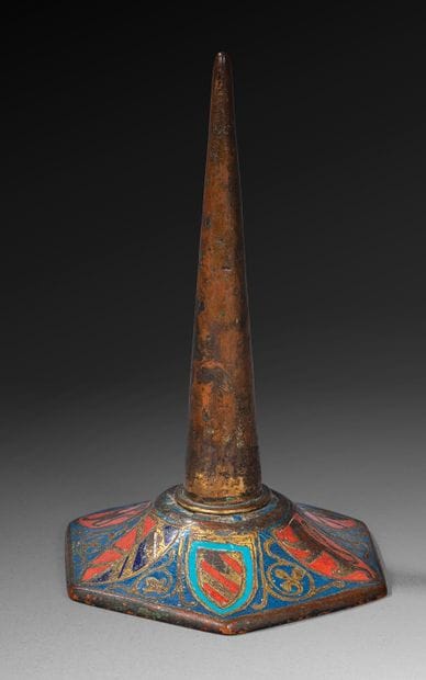 Champlevé, enameled, gilded and engraved...