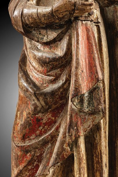 Pair of large ceroferous angels (candlesticks...