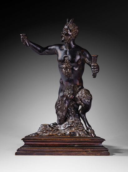 Bronze satyr
Northern Italy, 18th century
H....