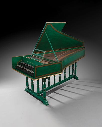 Five-octave two-manual harpsichord, built...
