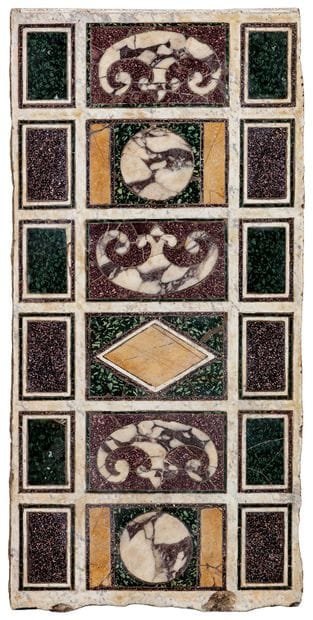 Rectangular plaque in 