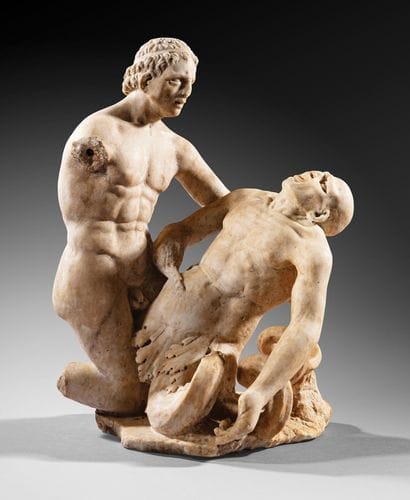 Italy or Germany, 17th century
Man fighting...