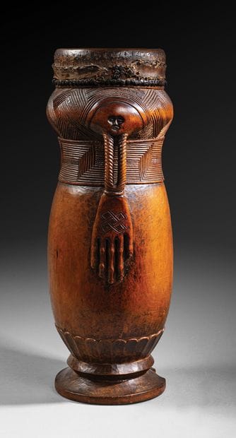 Royal Buluba Kuba drum, Democratic Republic...