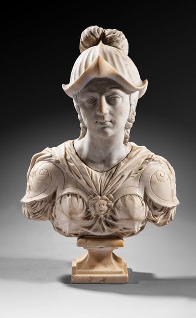 Italian school, probably 18th century
Minerva
Marble...