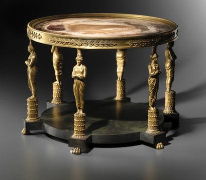 Middle table in finely chased and gilded...