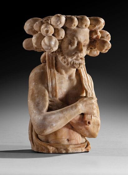 Vertumne
Atlantean bust
High relief in alabaster
Southern...