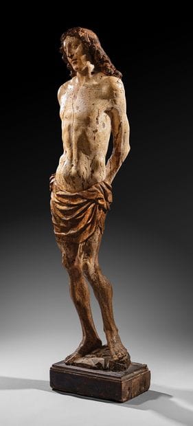 Saint Sebastian
Sculpture in the round, polychromed...