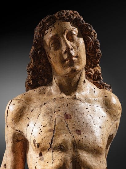Saint Sebastian
Sculpture in the round, polychromed...