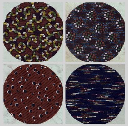 QUATRE PROJETS DE TISSUS, 1904-1918 Gouache,...
