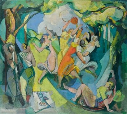 Edouard PIGNON (1905-1993)
Jeune fille jouant...