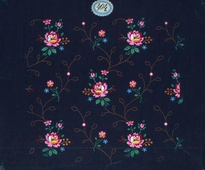 QUATRE PROJETS DE TISSUS, 1887-1892 Gouache...