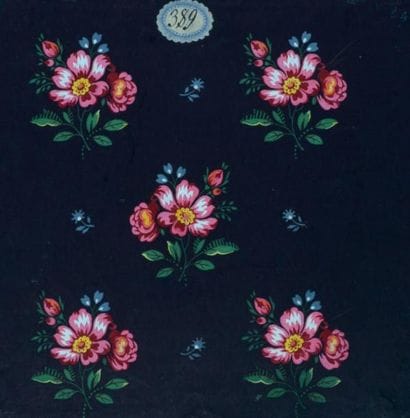 QUATRE PROJETS DE TISSUS, 1883-1889 Gouache...