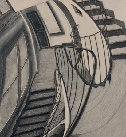 SAM SZAFRAN (NE EN 1934)
Sans Titre, Escalier,...