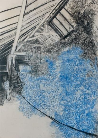 SAM SZAFRAN (NE EN 1934)
Atelier aux feuillages...
