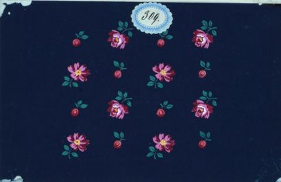 QUATRE PROJETS DE TISSUS, 1883-1889 Gouache...