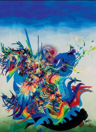 Raymond MORETTI (1931-2005)
Composition Gouache...