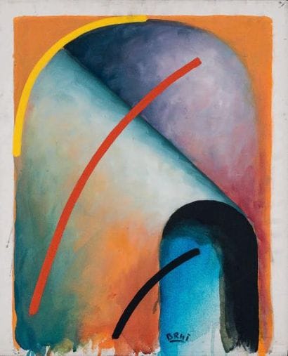 William BRUI (né en 1946)
Etrous Huile sur...